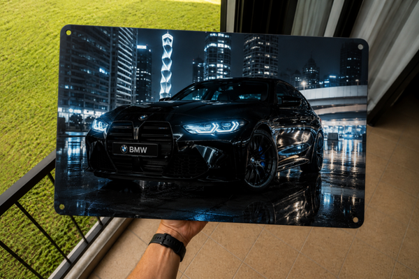 Plaque décorative – Sportive Allemande Noire