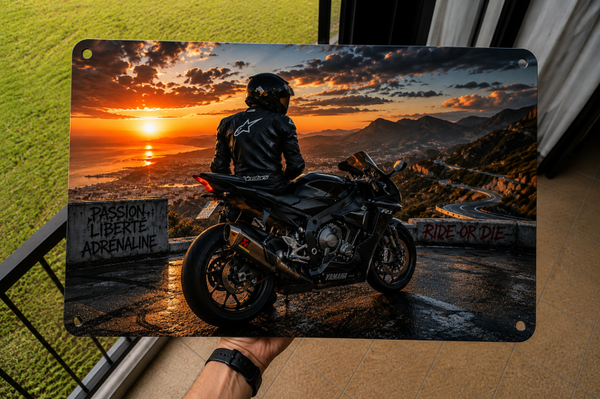 Plaque décorative – Passion Moto & Liberté
