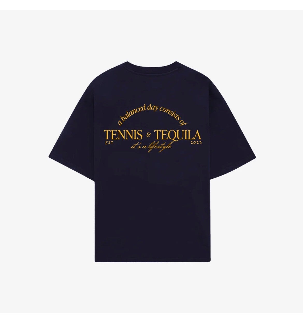 Tennis & Tequilla Tee - Navy