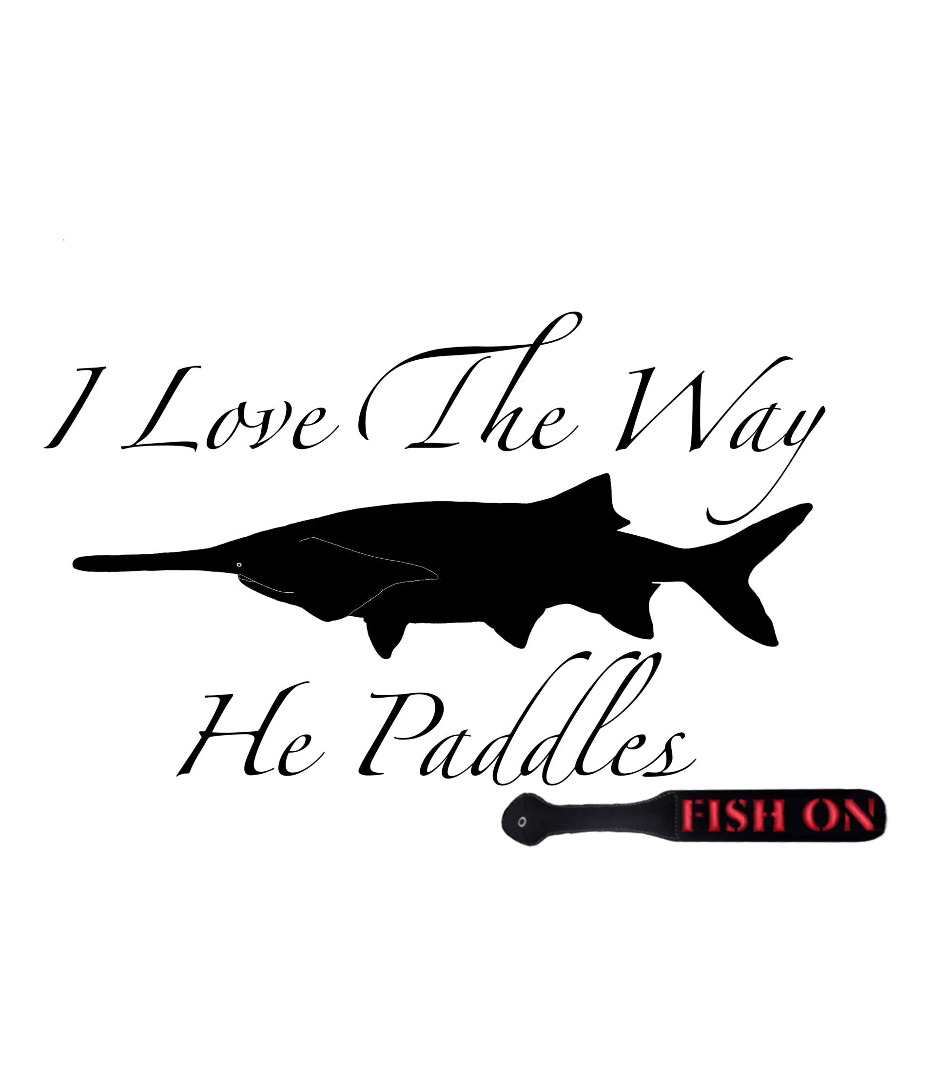 He Paddles 1 Sticker