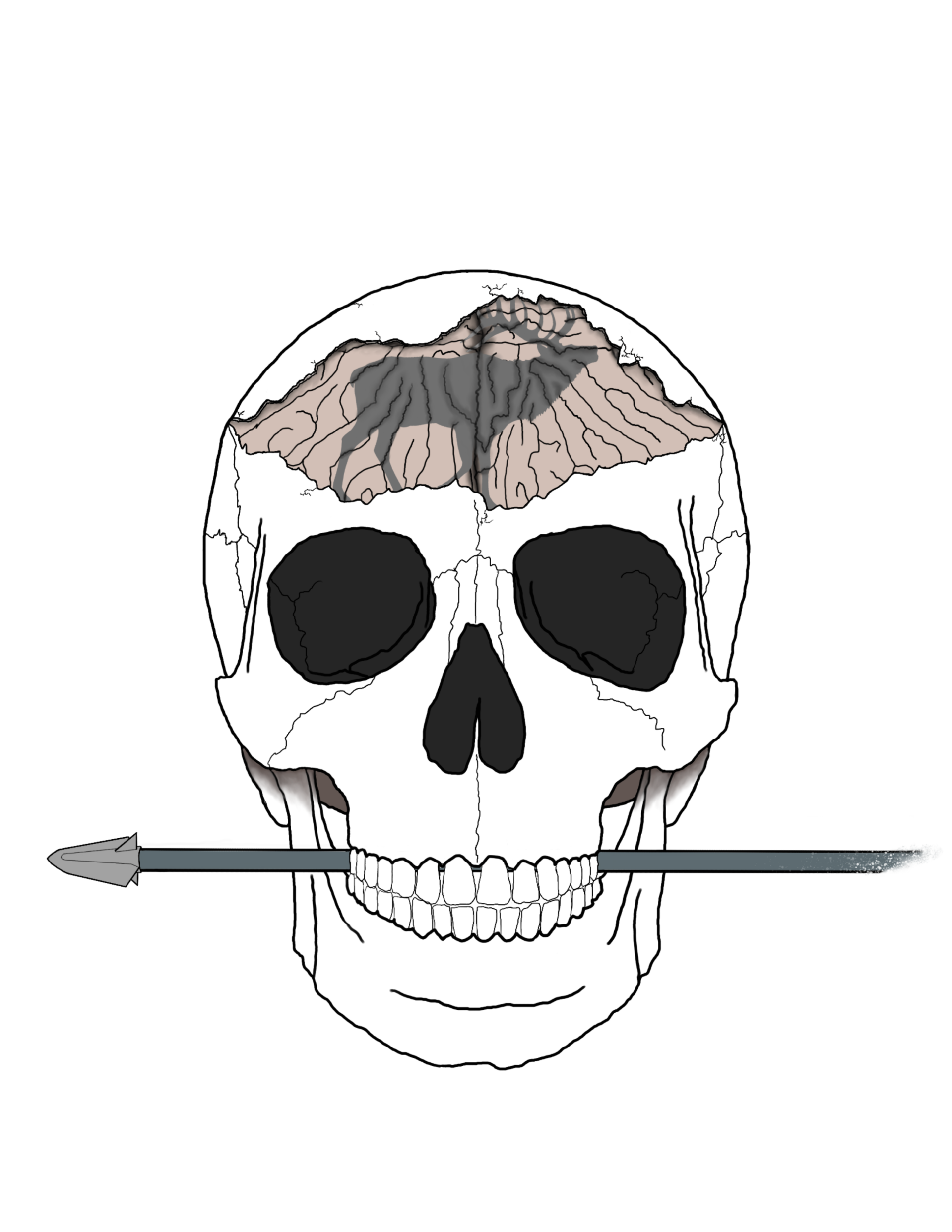 Hunting On The Brain Elk Sticker