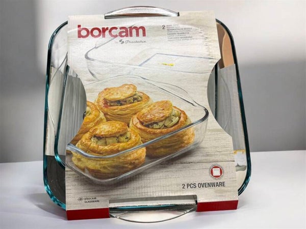 Borcam Glas-Auflaufformen – 2er Set