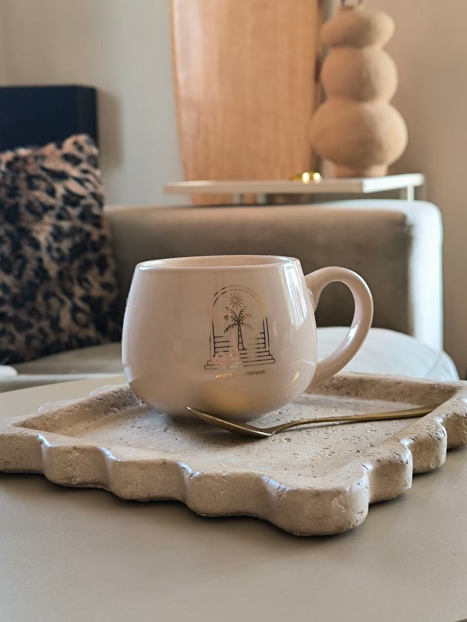 Koffiekopje palmboom