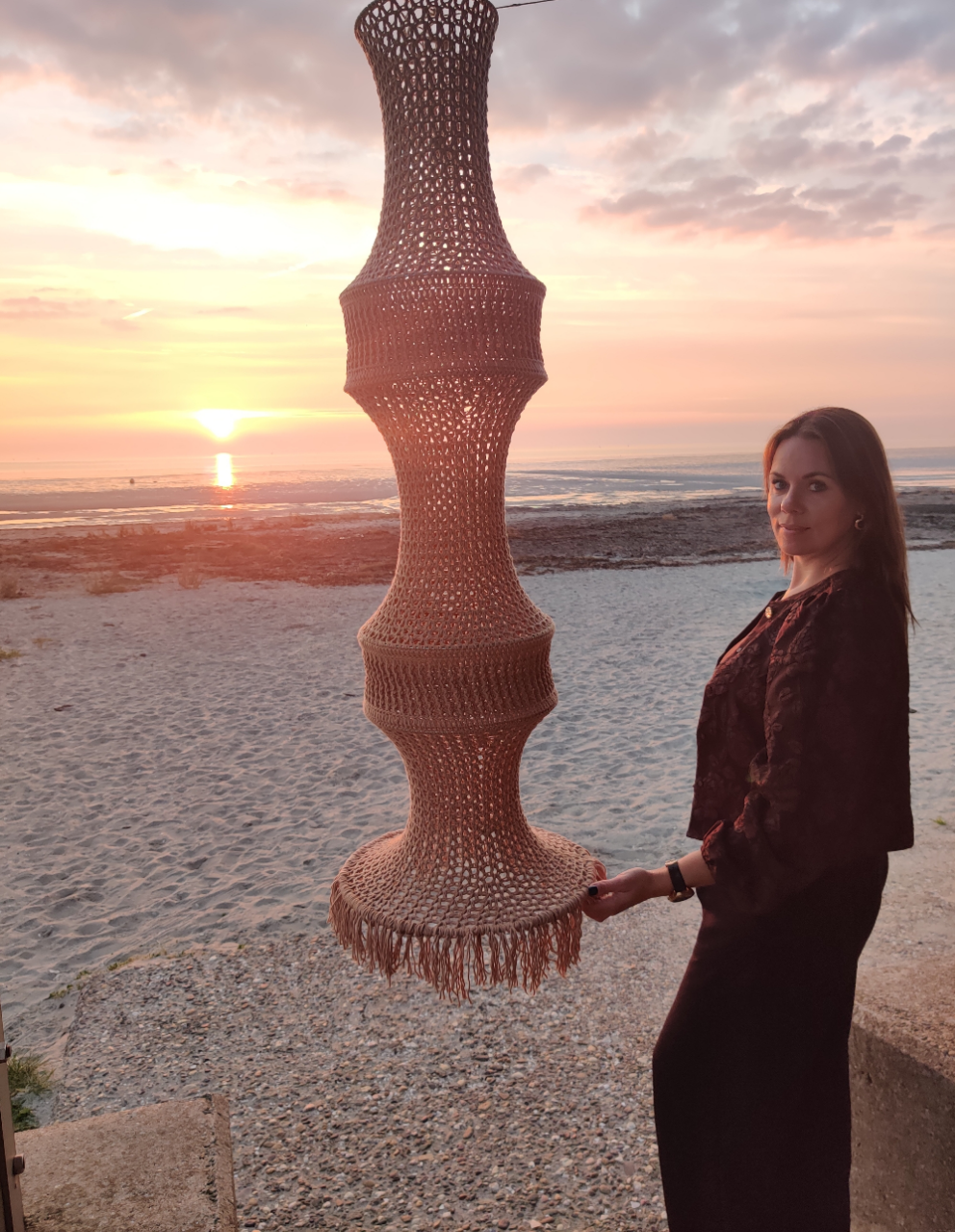 Fishernet lamp XL 165 cm