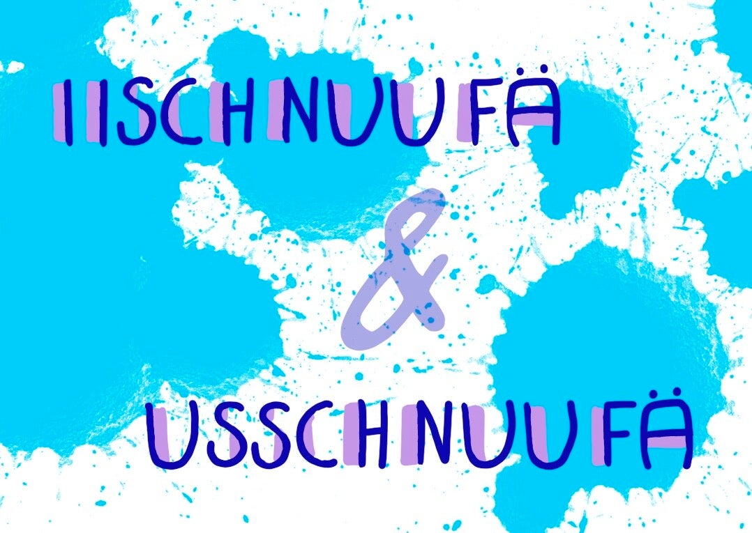 Postkarte - Ii und Uusschnuufä