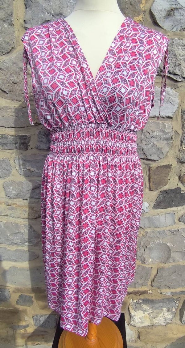 Robe courte matière maillot