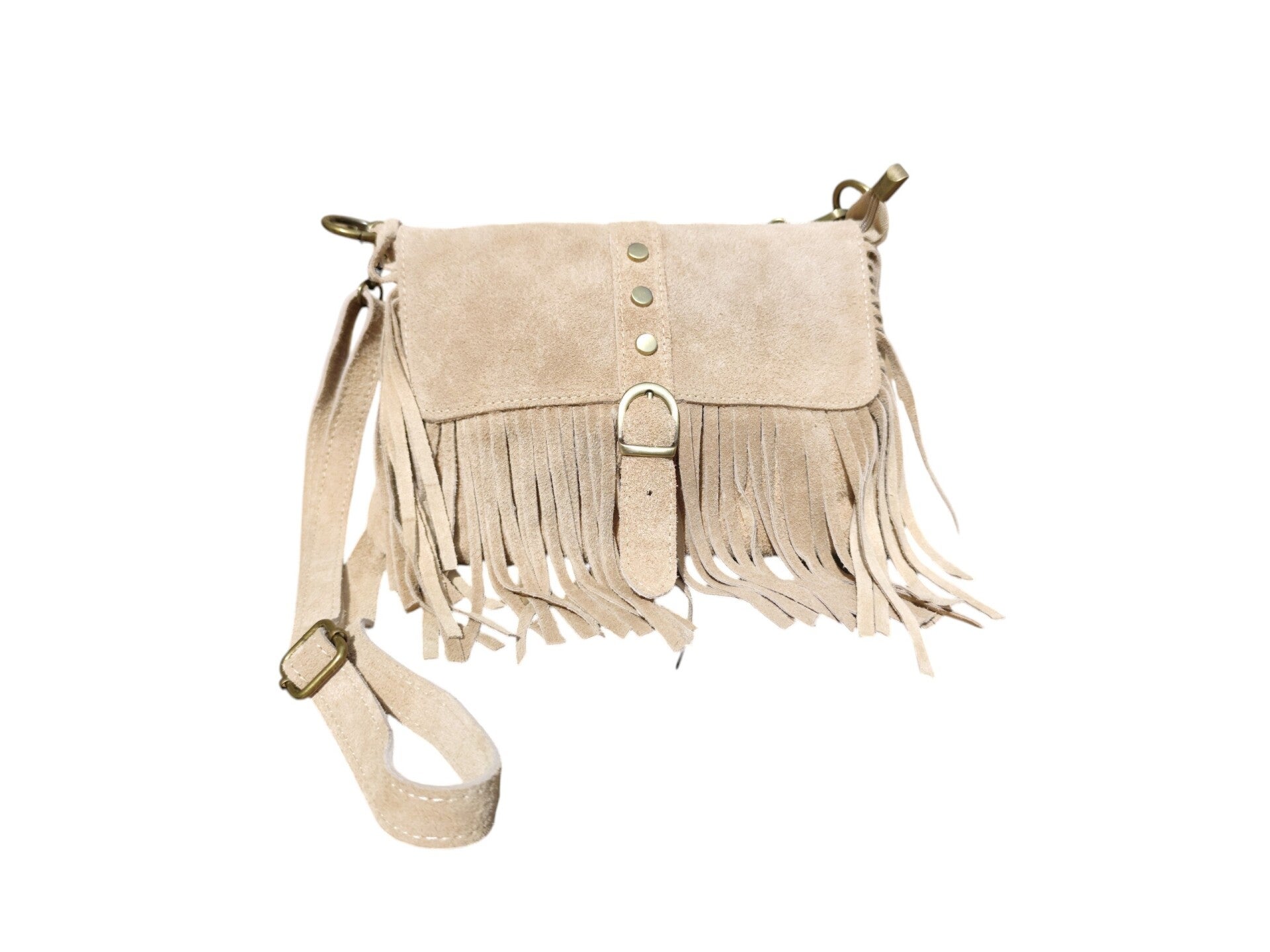 Sac "Nina" en daim beige