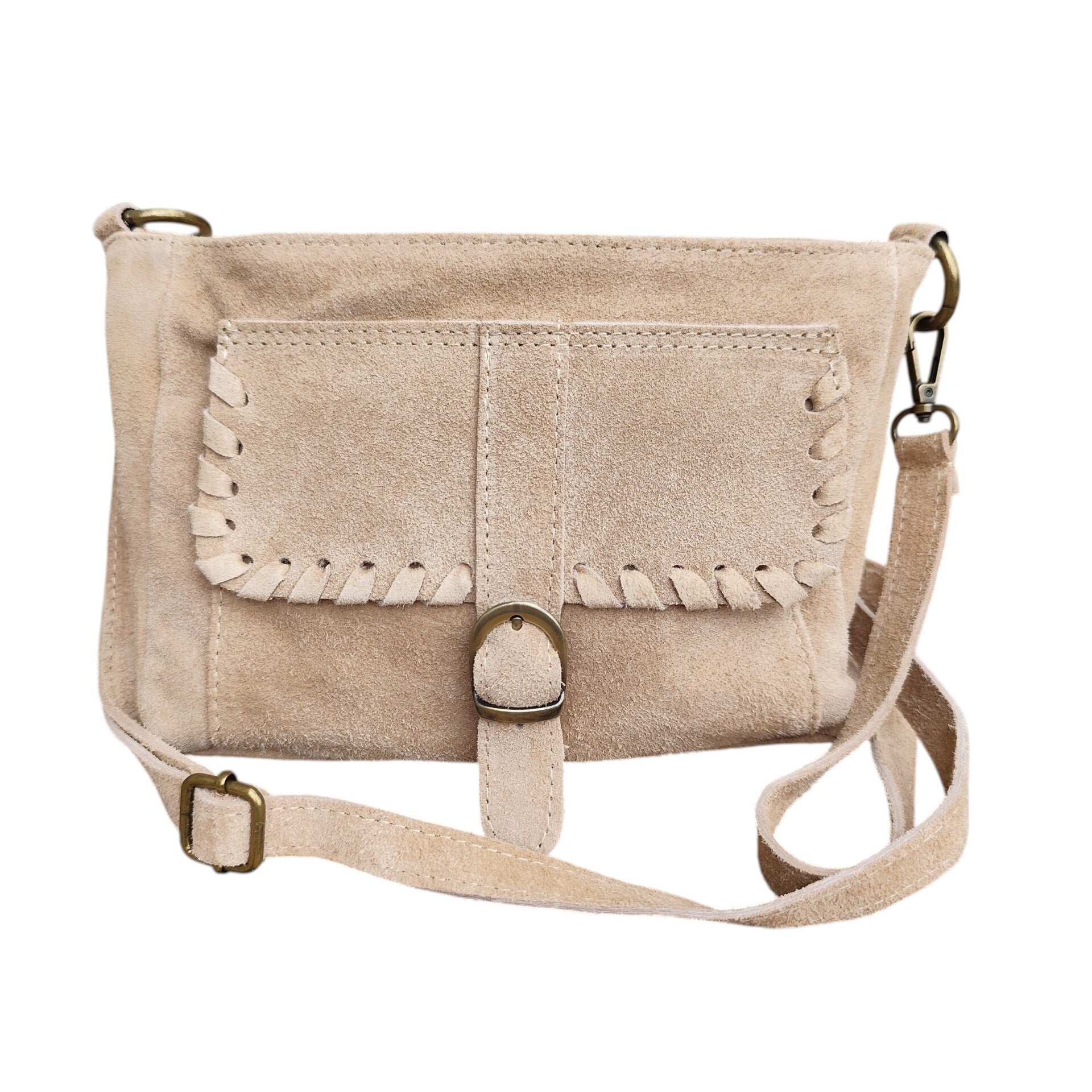 Sac "Maïa" en daim beige