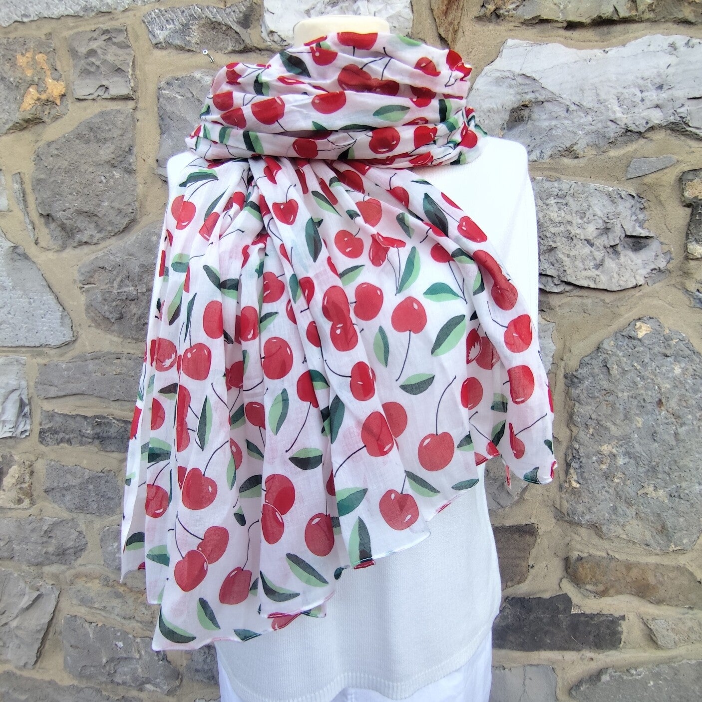 Foulard cerises
