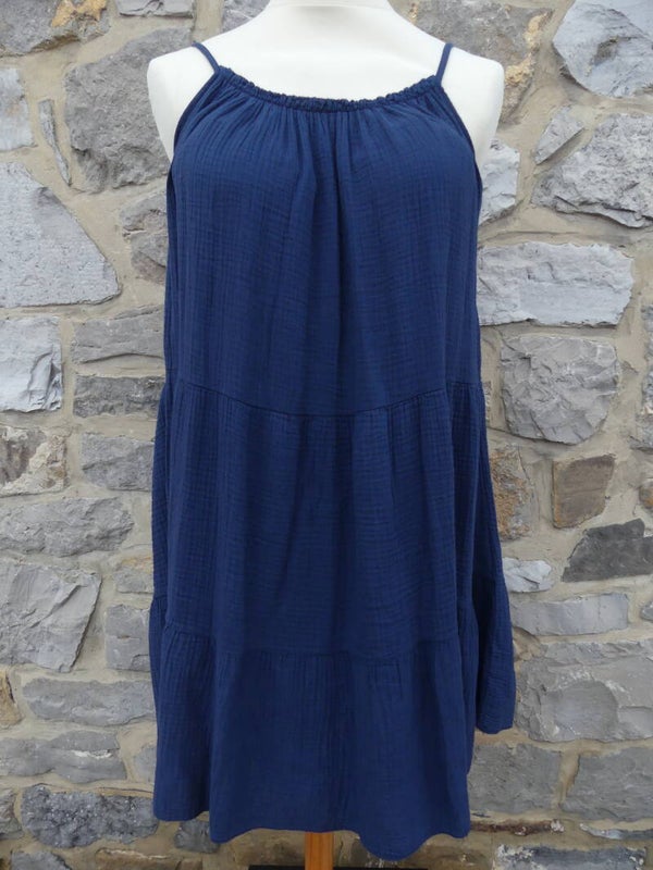 Robe courte en gaze de coton