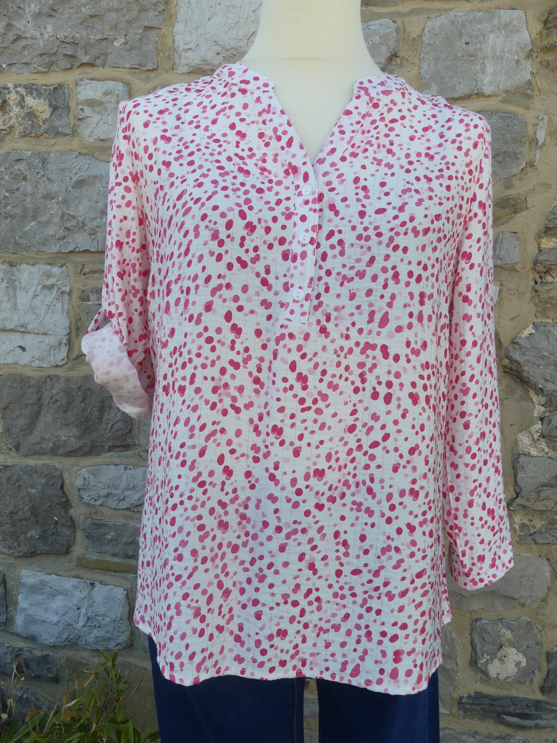 Blouse à pois