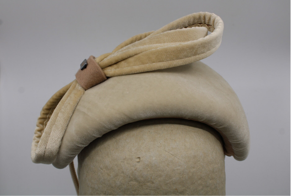 Bandeau fluweel - beige