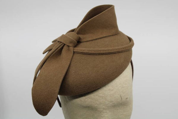 Haarbanddop Esmee - dark camel