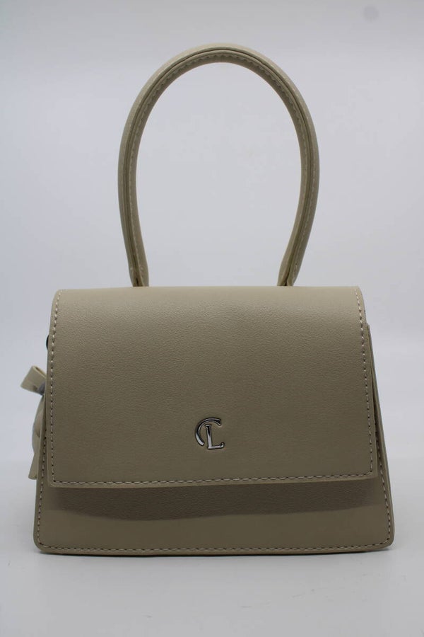 Hand-/schoudertasje - beige