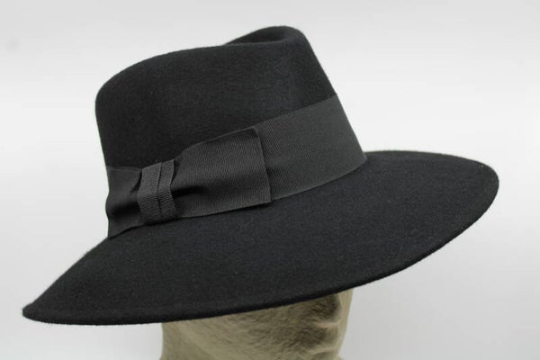 Gleufhoed Zaar - zwart