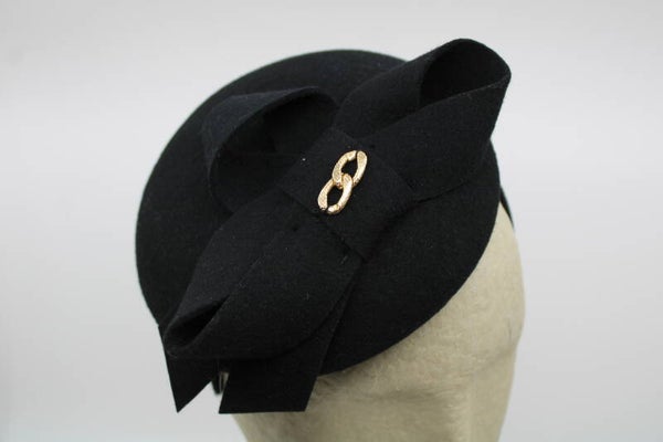 Haarbanddop Anna - zwart