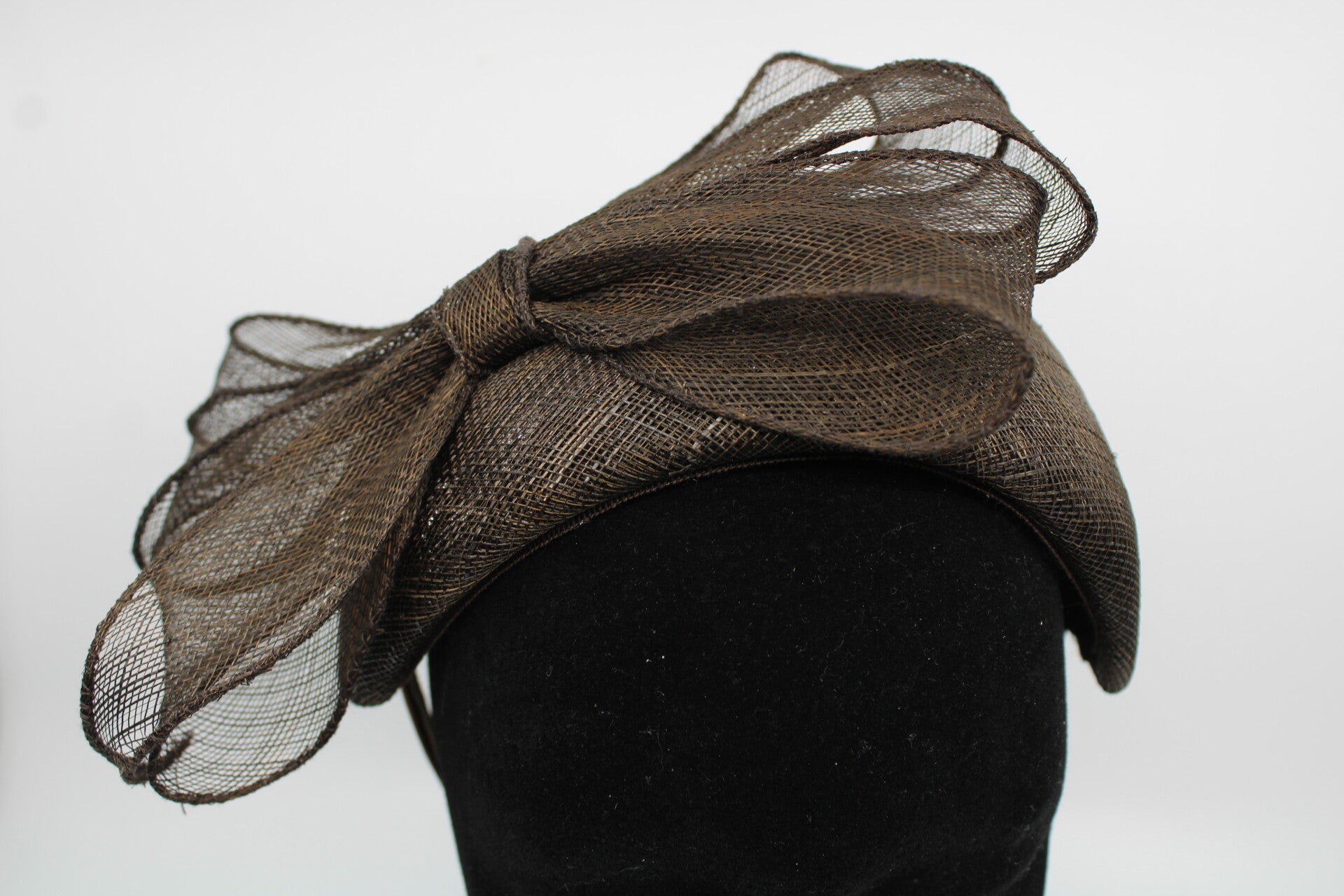 Bandeau strik - donkerbruin