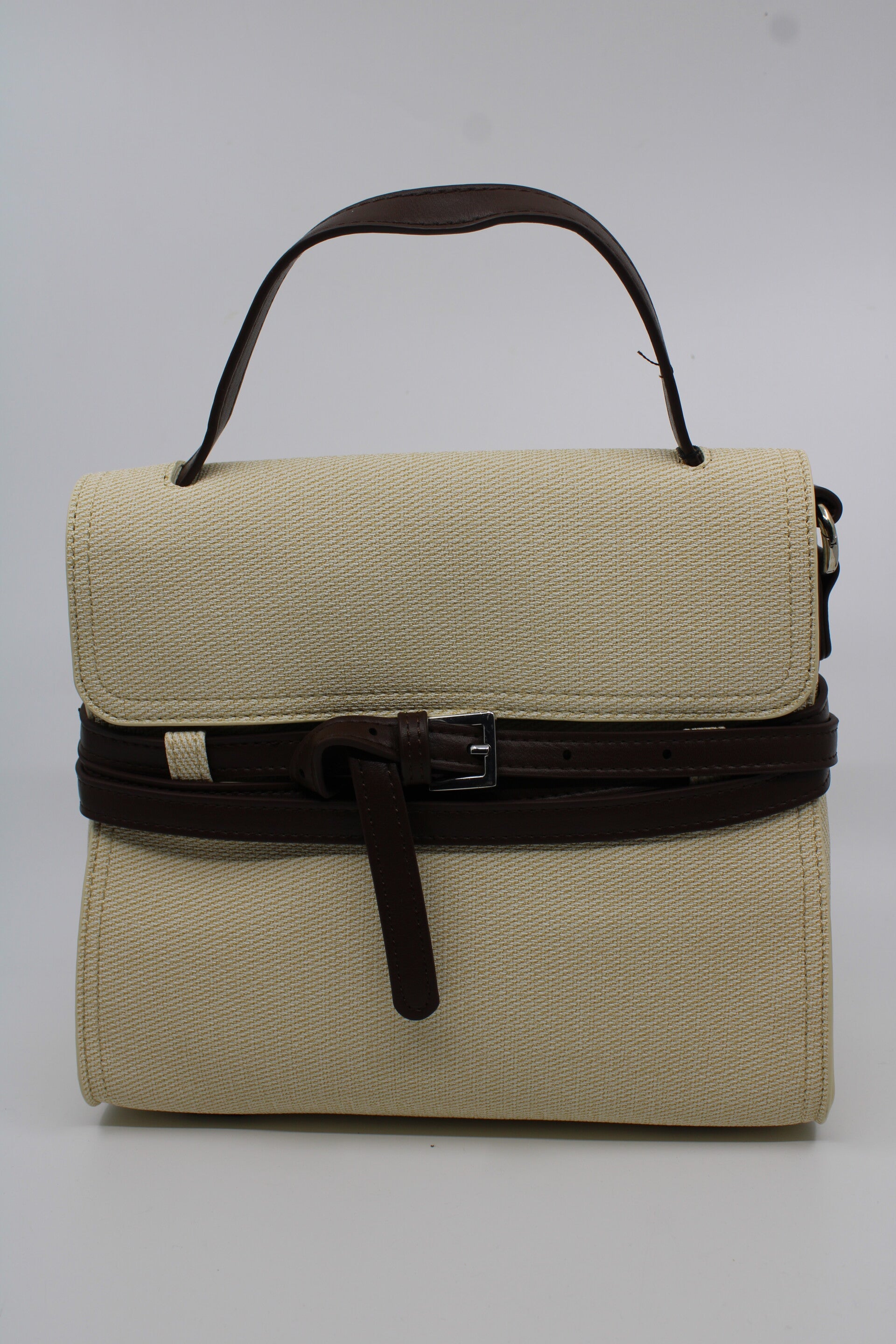 Hand- schoudertas combi - naturel/bruin