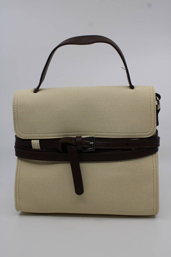 Hand- schoudertas combi - naturel/bruin