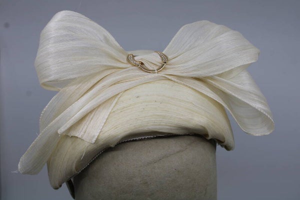 Damesbandeau zijde - licht beige
