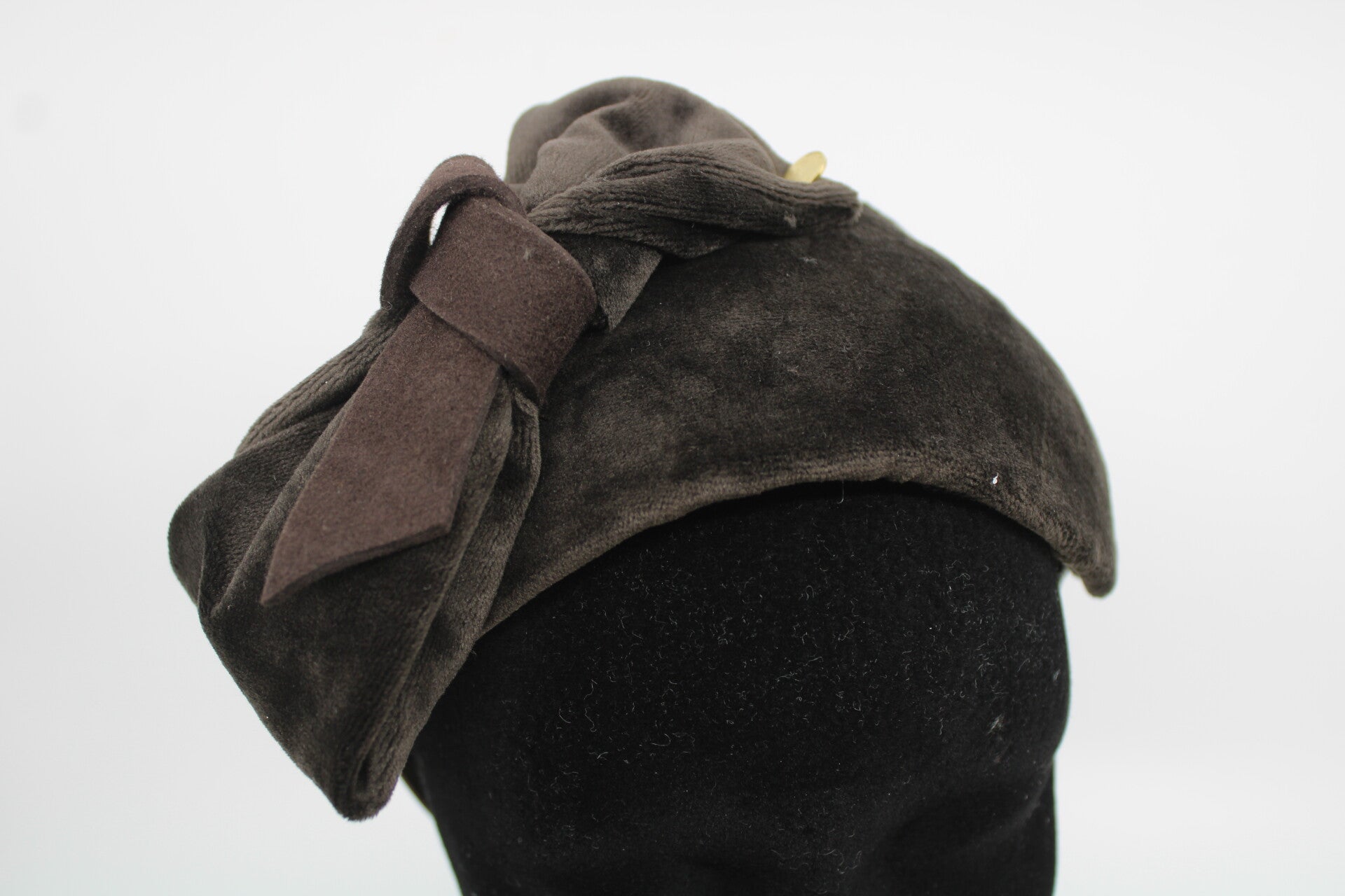 Bandeau velvet - donkerbruin