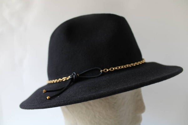 Gleufhoed ketting - donkerblauw