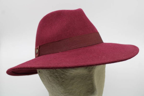 Hoed Rosie - bordeaux