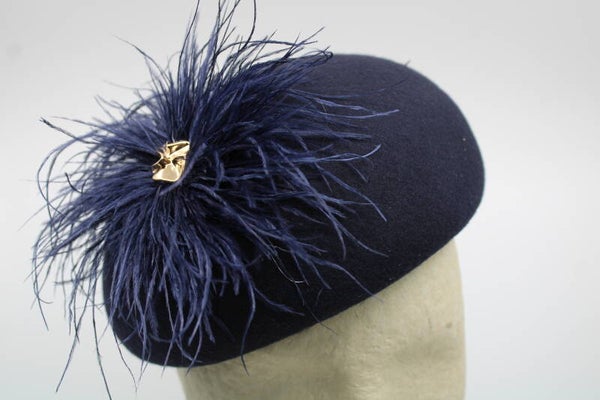 Dop M rond - donkerblauw