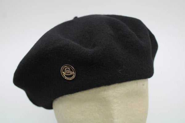 Dames basis baret - zwart