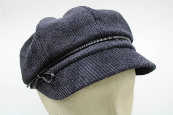 Cap corduroy - zwart