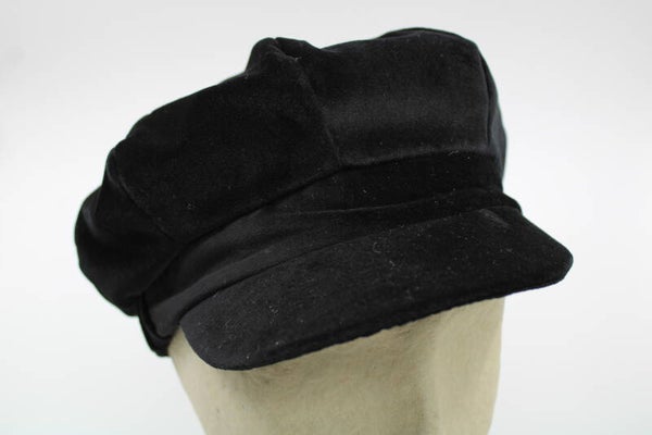 Cap velvet - zwart