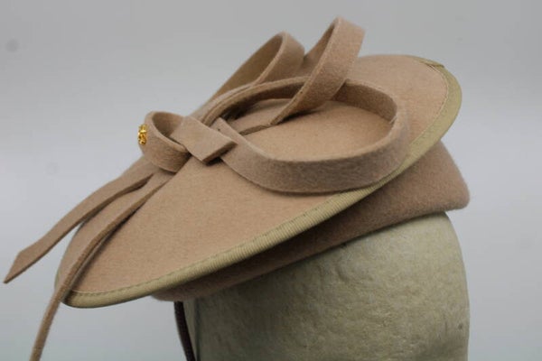 Schotel haarbanddop - beige
