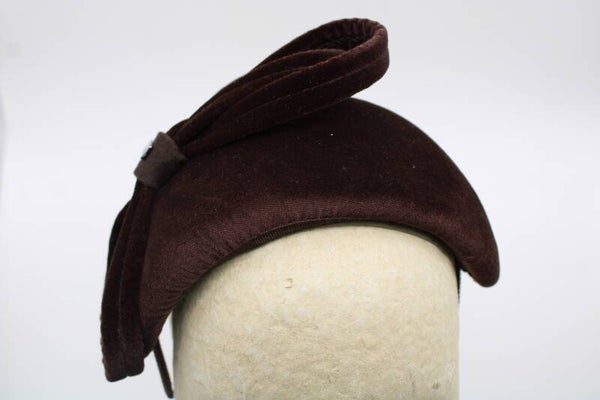 Bandeau fluweel - donkerbruin