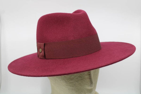 Hoed Stella - bordeaux