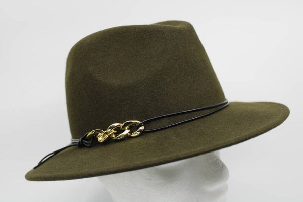 Gleufhoed Anna -legergroen