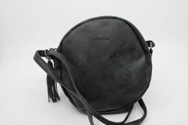 Schoudertas rond - zwart