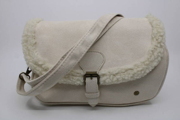 Schoudertas - licht beige