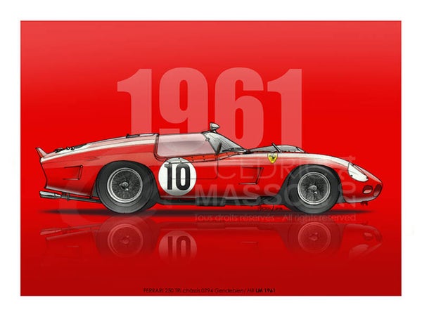 Ferrari 250 TRi 24h du Mans 1961 n°10