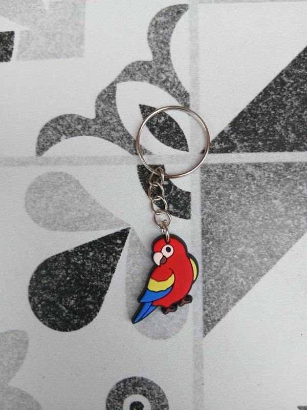 porte clef perroquet