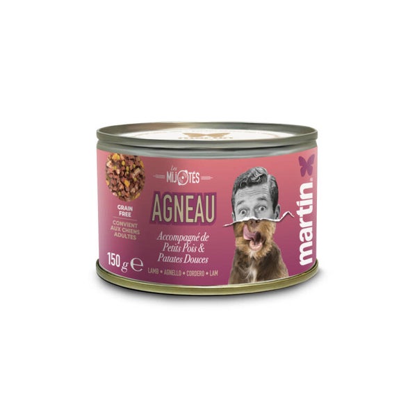 Martin Food - Mijotés d'agneau pour chien 150g