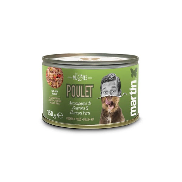 Martin Food - Mijotés de poulet pour chien 150g