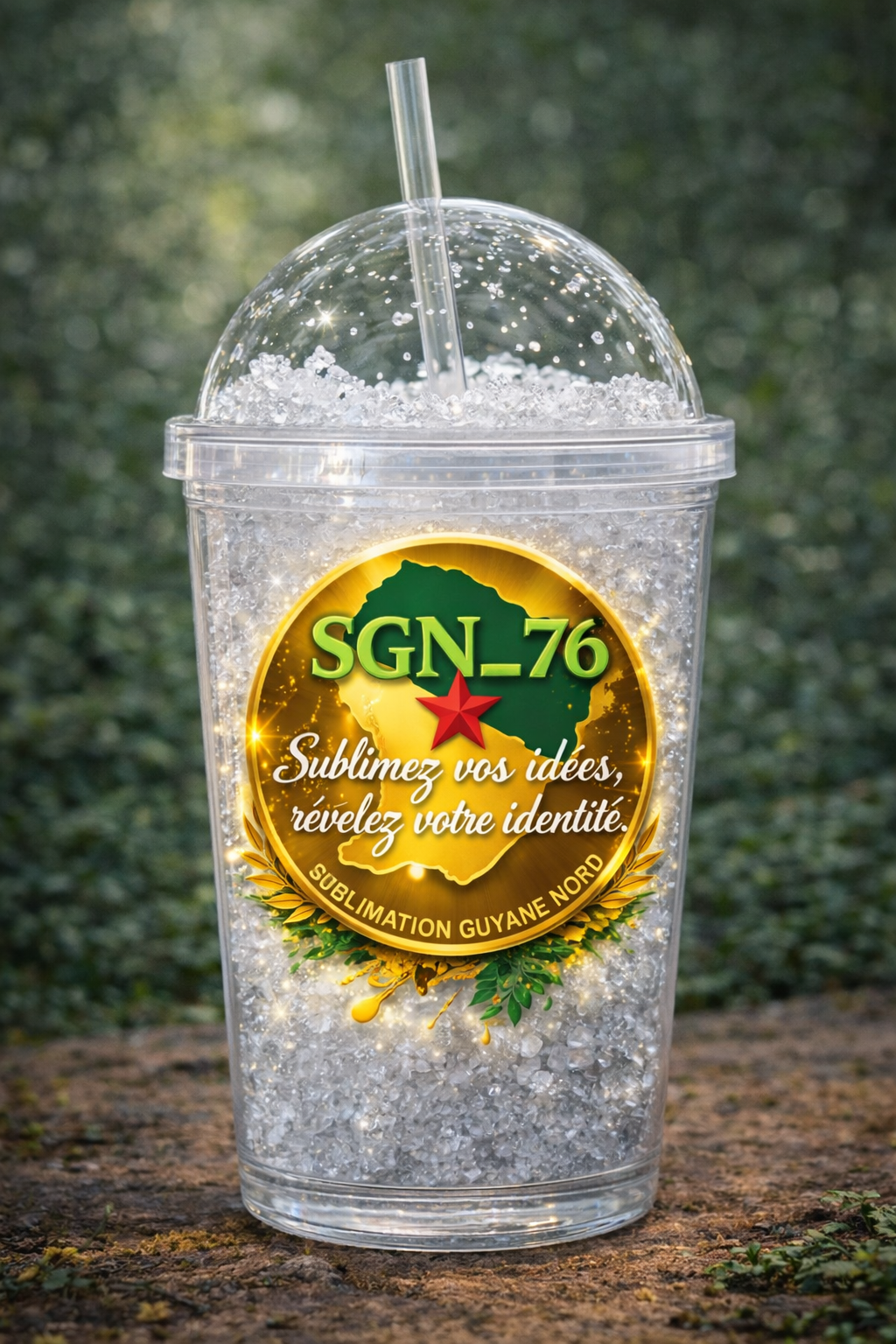 ❄️🥤 Gobelet Effet Boule de Neige Personnalisé ✨