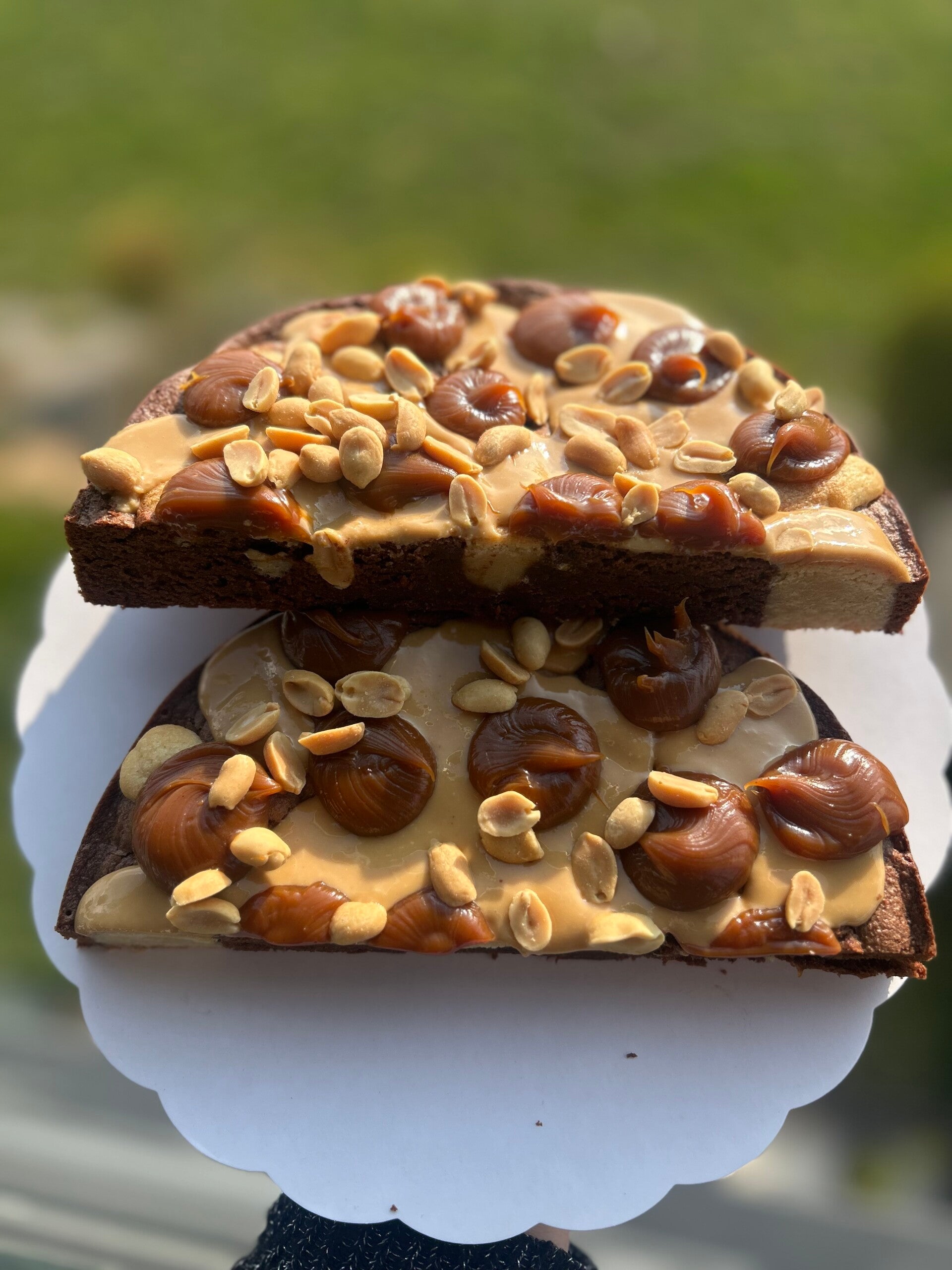 Brookie  – Caramel & Cacahuète choco