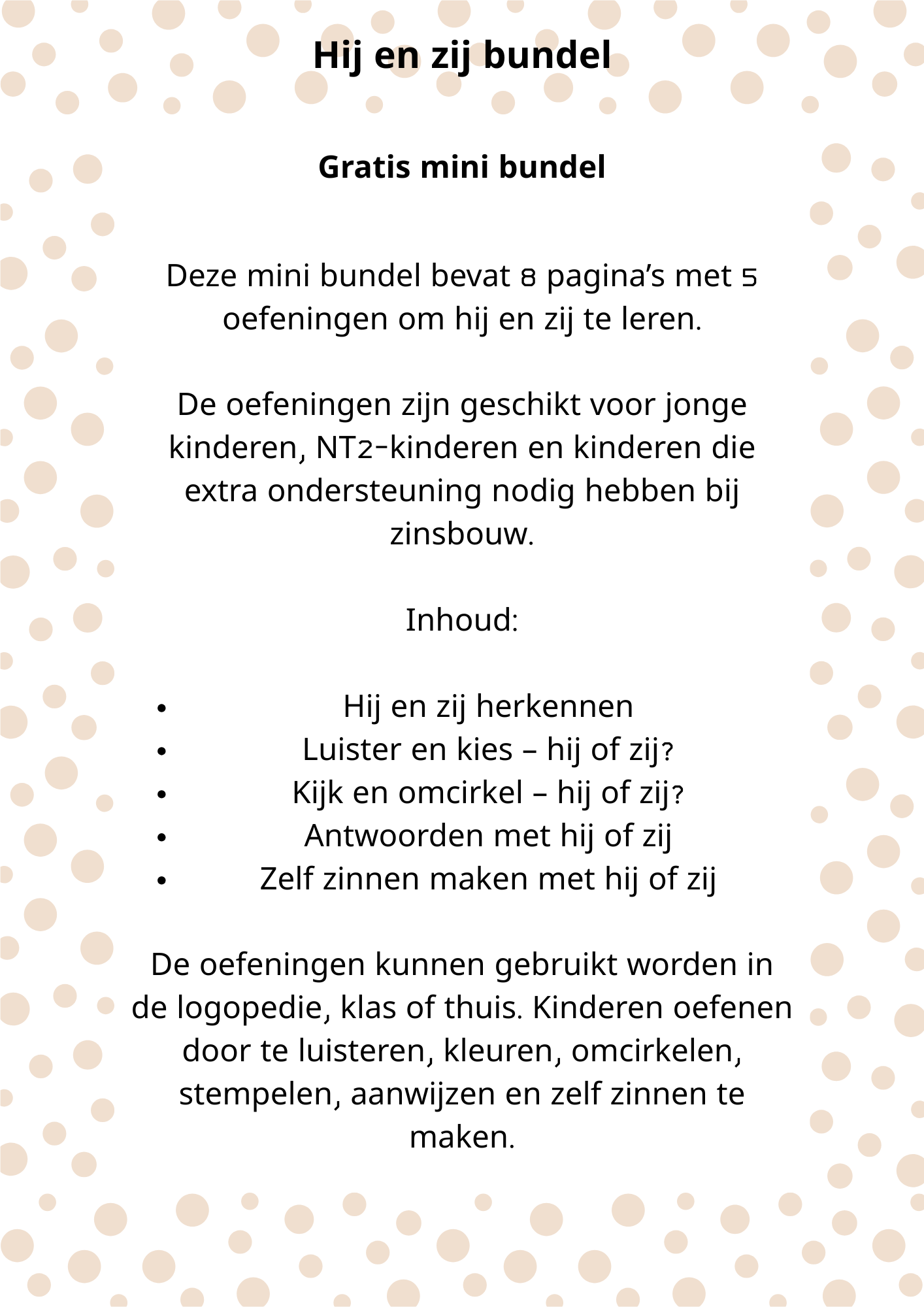 Hij en zij bundel FREEBIE