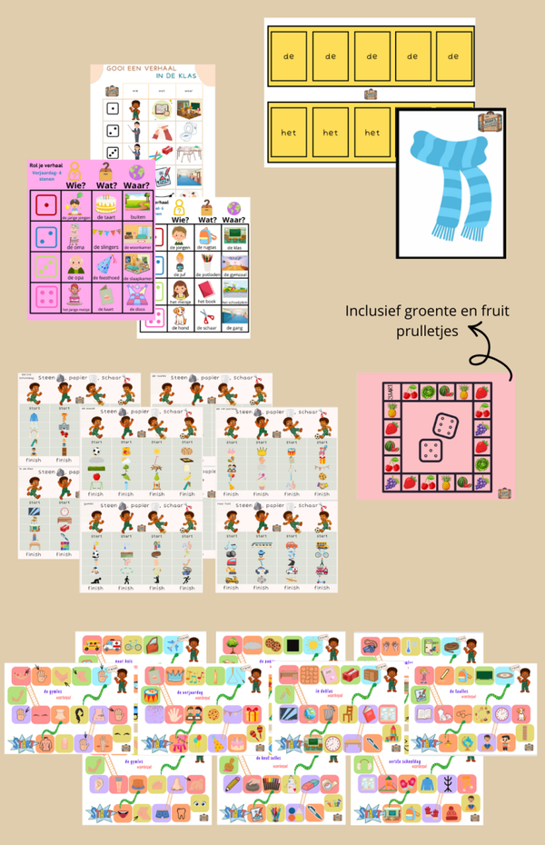 Bordspel bundel thema school