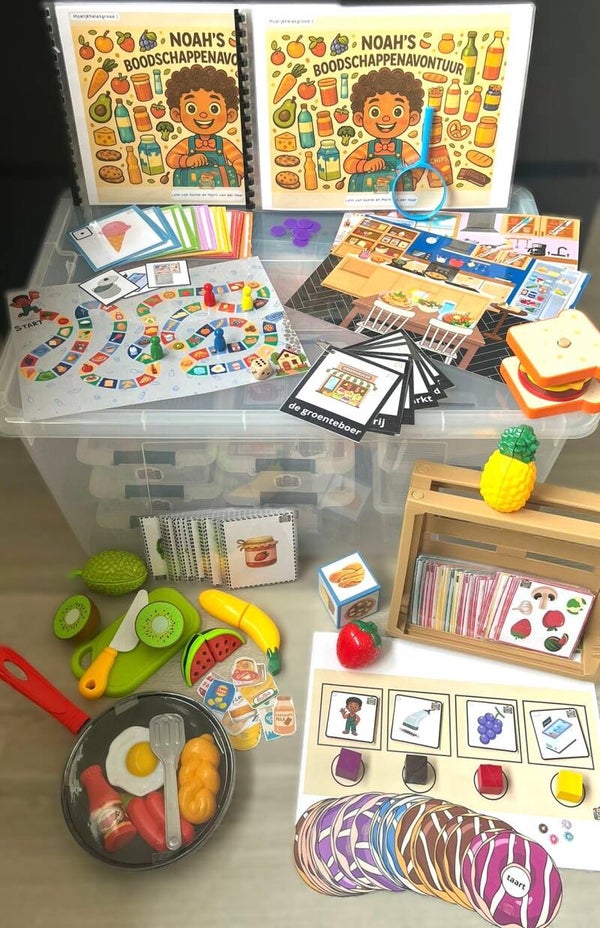 Noah’s Taalkoffer kant-en-klaar - thema boodschappen