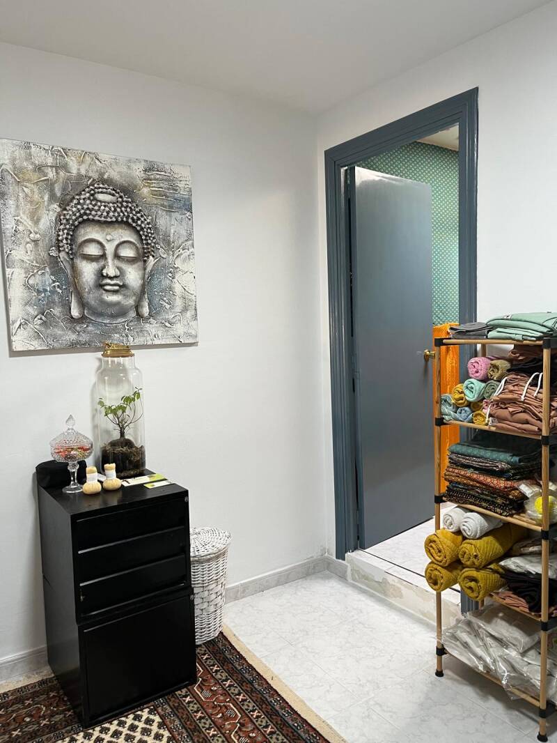 Esta es la entrada a mi sala de masajes en mi casa de Nombela.