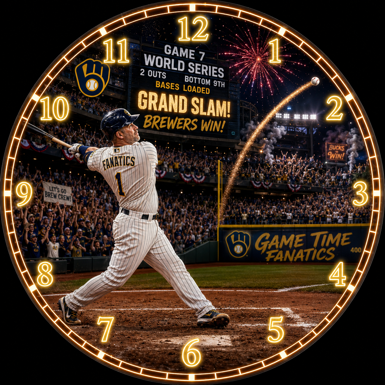 Game-Time-Fanatics custom Clocks