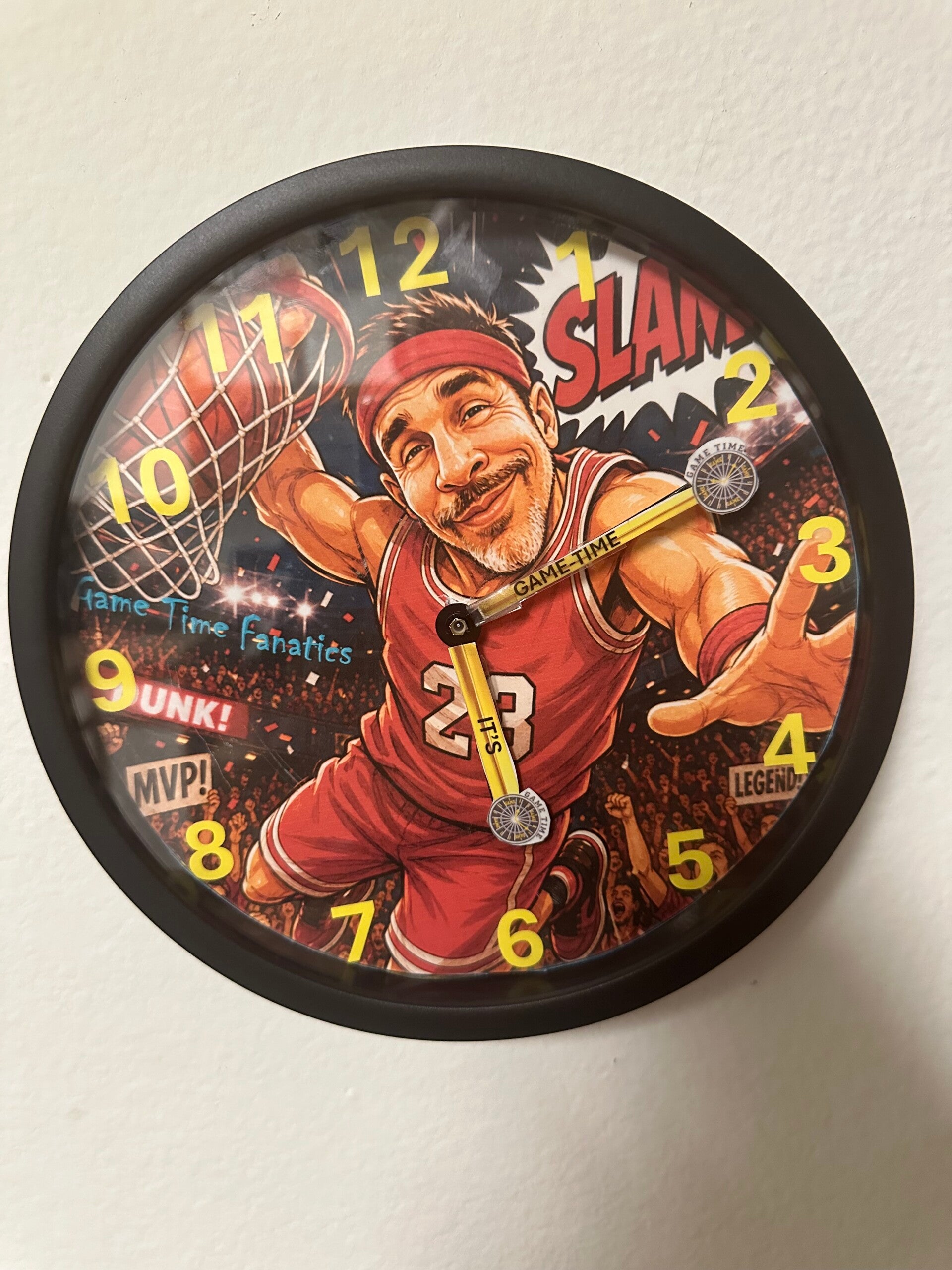 Slam Dunk Yourself Basketball Clock