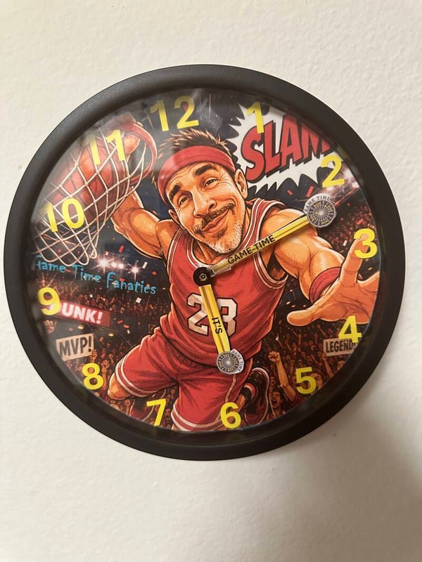 Slam Dunk Yourself Basketball Clock